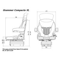 Grammer MSG95A Compacto XL (Illustration Only)