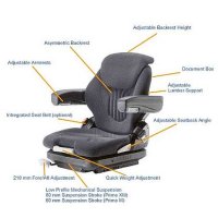 Grammer MSG65 Primo XM 80mm Mechanical Suspension Seat