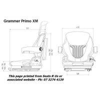 MSG65 Primo XM by Grammer – 80mm Mechanical Suspension