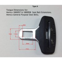 Hemco 21mm Seat belt Tongue Extension